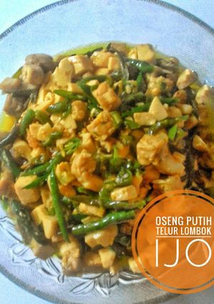 Foto resep Oseng putih telur lombok ijo