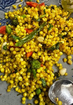 A picture of Sabudana khichdi.