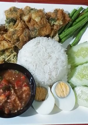 รูปของ ข้าวน้ำพริกไข่ชะอม