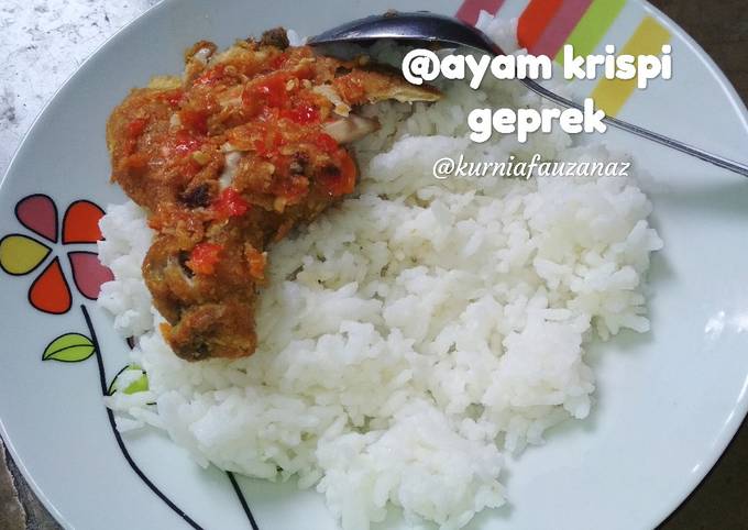 Ayam krispi geprek