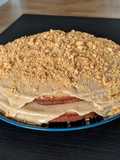 Bolo de banana com biscoito de gengibre vegano
