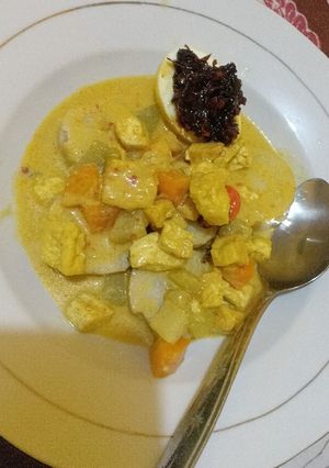 Foto resep Lontong Sayur Sambal petis