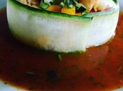 Una foto de aguachile de pepino