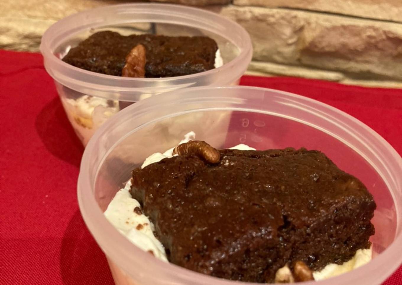 Tiramisú de brownie