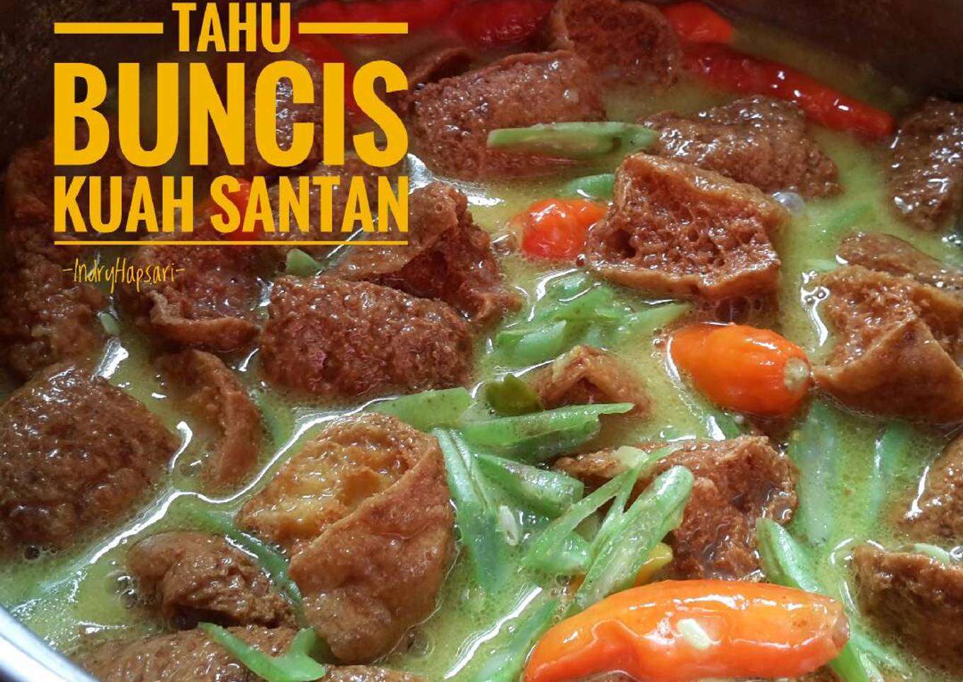 Tahu Buncis Kuah Santan