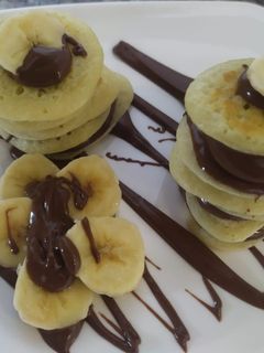 صورة لوصفة بان كيك بالنوتيلا 🥞🎶