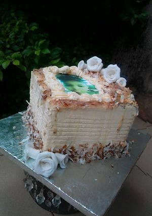 A picture of Coconut cake.