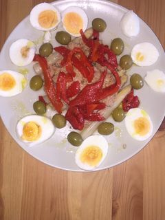 Una foto de Ensalada de espárragos blancos
