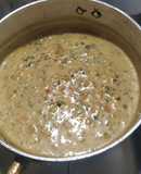 Salsa cremosa con vegetales