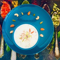 A picture of Sago Pearls Pudding-Sabudana Kheer/Kanji~Payasam (Healthy Fasting Dessert).