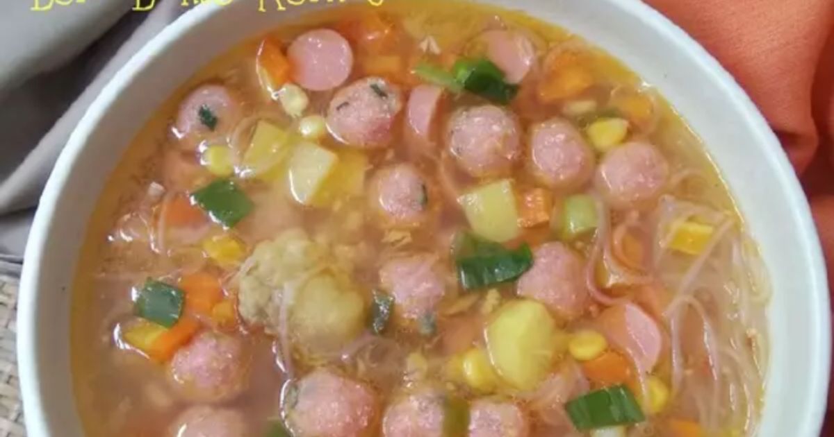Soup Campur Bola Bakso Kornet