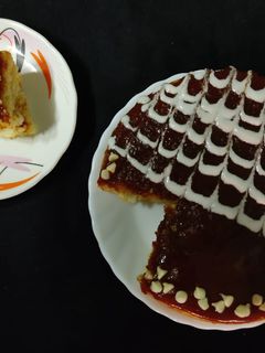 এগলেস বাটার স্কচ ক্যারামেল কেক(egg less butterscotch caramel cake recipe in Bengali) রেসিপির প্রধান ছবি