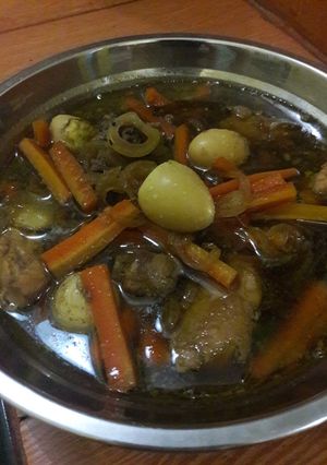 Foto resep Semur Ayam Telur Puyuh