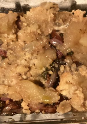 A picture of California Farm Apple Baked Sauerkraut.
