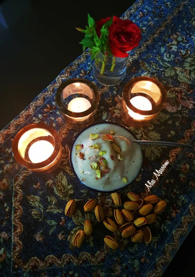 عکسی از دستور بستنی موز و پسته