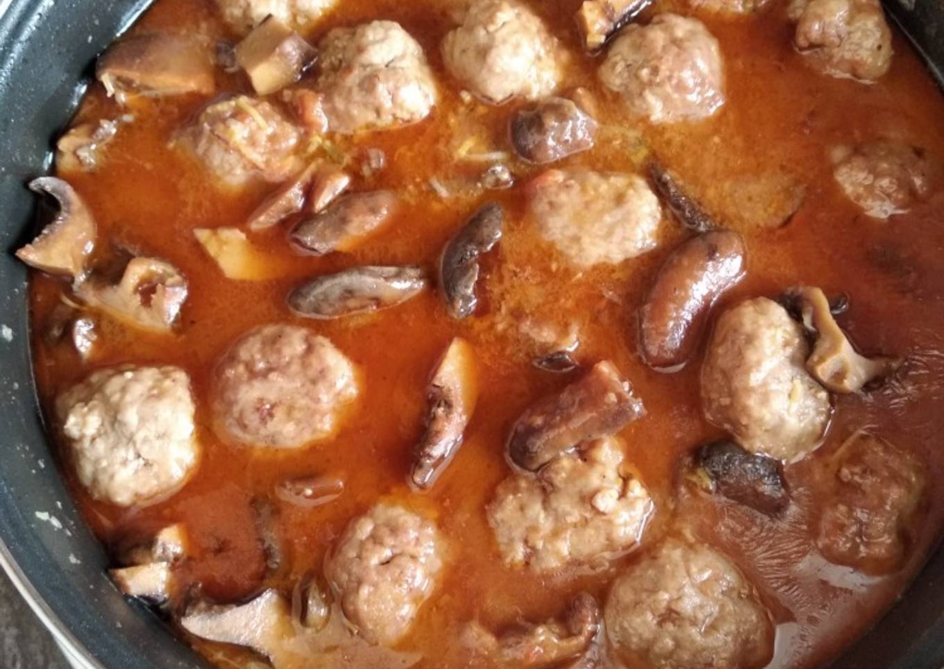 Albóndigas con robellones (apto para diabéticos e hipertensos)
