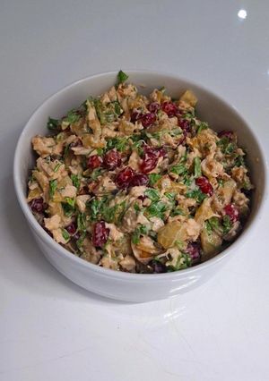 عکسی از دستور سالاد بادمجون و انار