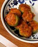 Stuffed Bell Peppers with Ketchup