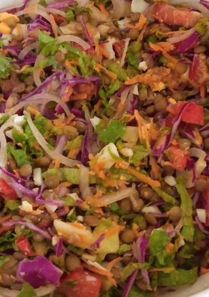 Una foto de Ensalada Nutritiva de lentejas