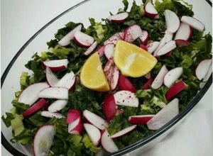 صورة لوصفة طريقة عمل سلطة الفجل