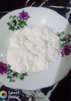 A picture of Khoya... Homemade.