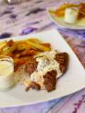 Bavette sauce Roquefort, Frites