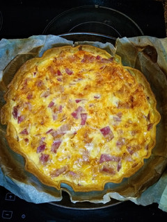Una foto de Quiche lorraine a los 5 quesos