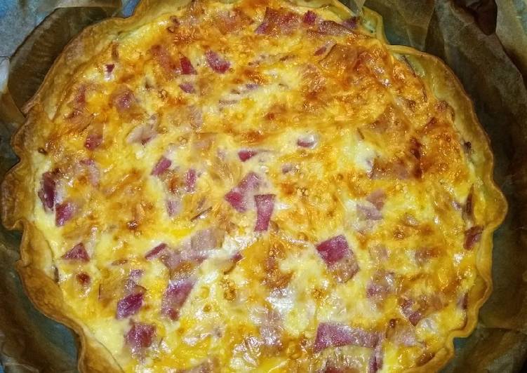 Quiche lorraine a los 5 quesos