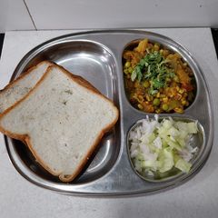 A picture of Sprouted Moong PavBhaaji.