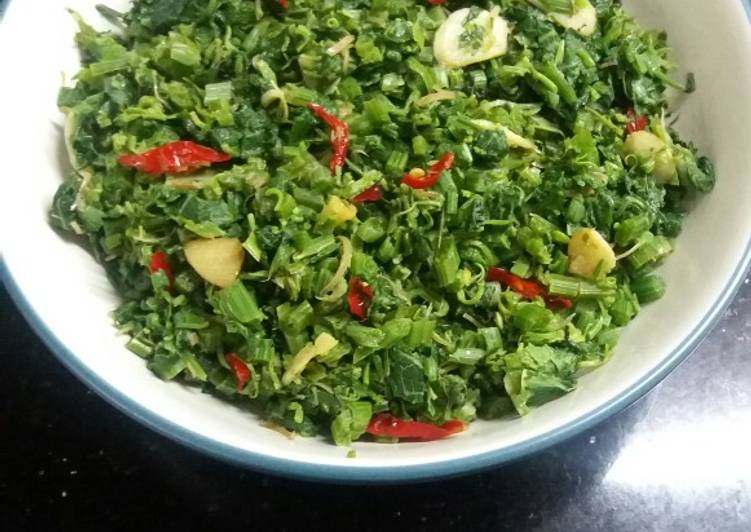 Bagaimana meracik Tumis daun pucuk labu 🎃 yang Sempurna