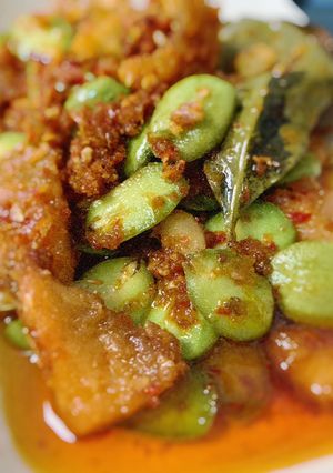 Foto resep Ikan asin dan pete balado