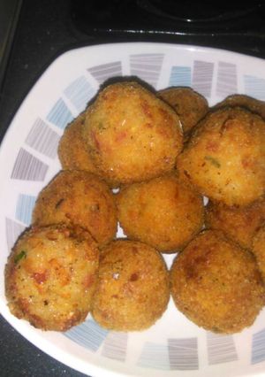 Una foto de Croquetas de arroz