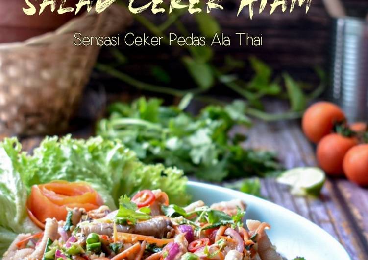 Cara Membuat Salad Ceker Ayam Ala Thai Lezat Sekali