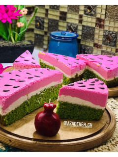 عکسی از دستور چیزکیک هندوانه ای