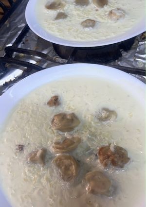 صورة لوصفة ششبرك بمرق الرز