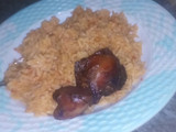 Jollof rice and fry chicken