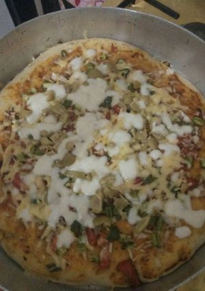 صورة لوصفة بيتزا🍕🍕🍕