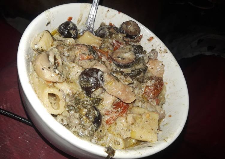 Chicken Artichoke Pesto Pasta (crocpot) Chicken Artichoke Pesto Pasta (crocpot)
