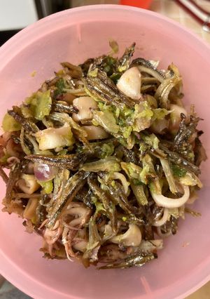 Foto resep Ikan tri cumi asin sambal ijo