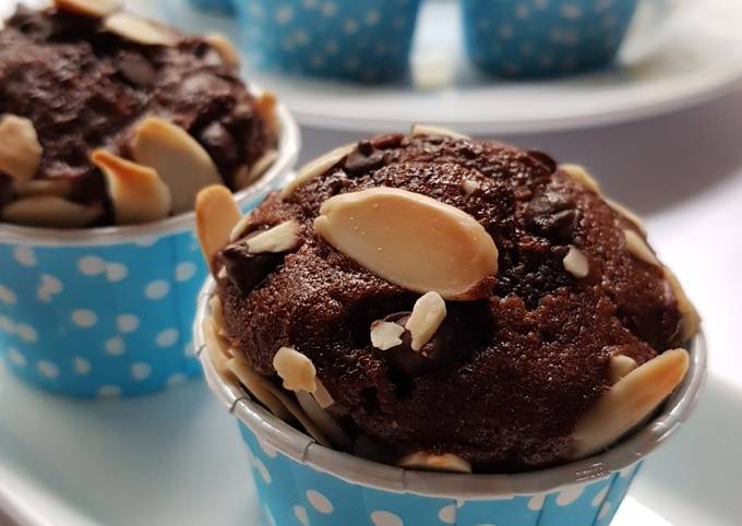 Choco Banana Muffin Super Moist (no mixer)