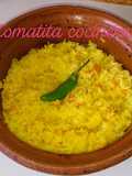 Arroz con cúrcuma (amarillo)