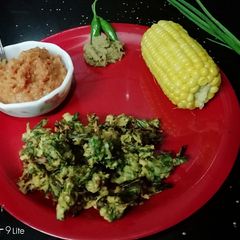 A picture of Spring onions pakoda.