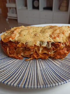 Una foto de Lasaña de pollo y verduras