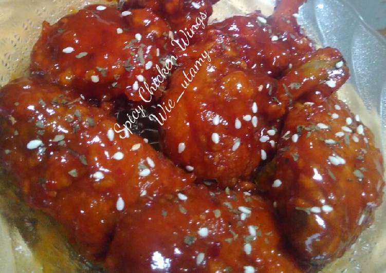 10 Resep: Spicy Chicken Wings Kekinian