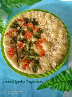 Foto resep Focaccia Garden Tanpa Oven