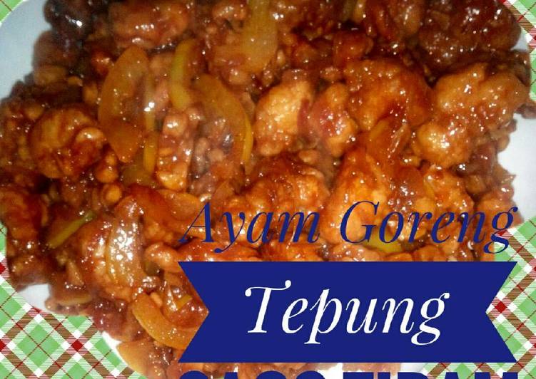 Cara mudah Membuat Ayam Goreng Tepung Saos Tiram Paprika, Sempurna