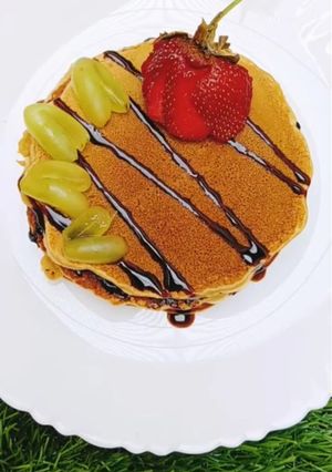 வாழைப்பழ பேன் கேக்(banana pan cake recipe in tamil) செய்முறை முக்கிய புகைப்படம்
