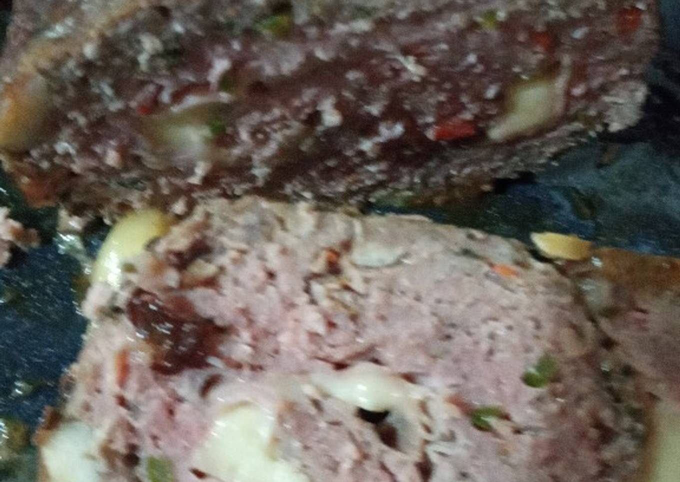Arrollado de carne picada