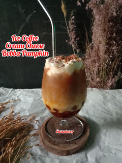 Foto resep Ice Coffee Cream Cheese Bobba Pumpkin