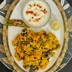 Healthy Brown Rice Pulao A picture of Healthy Brown Rice Pulao.
